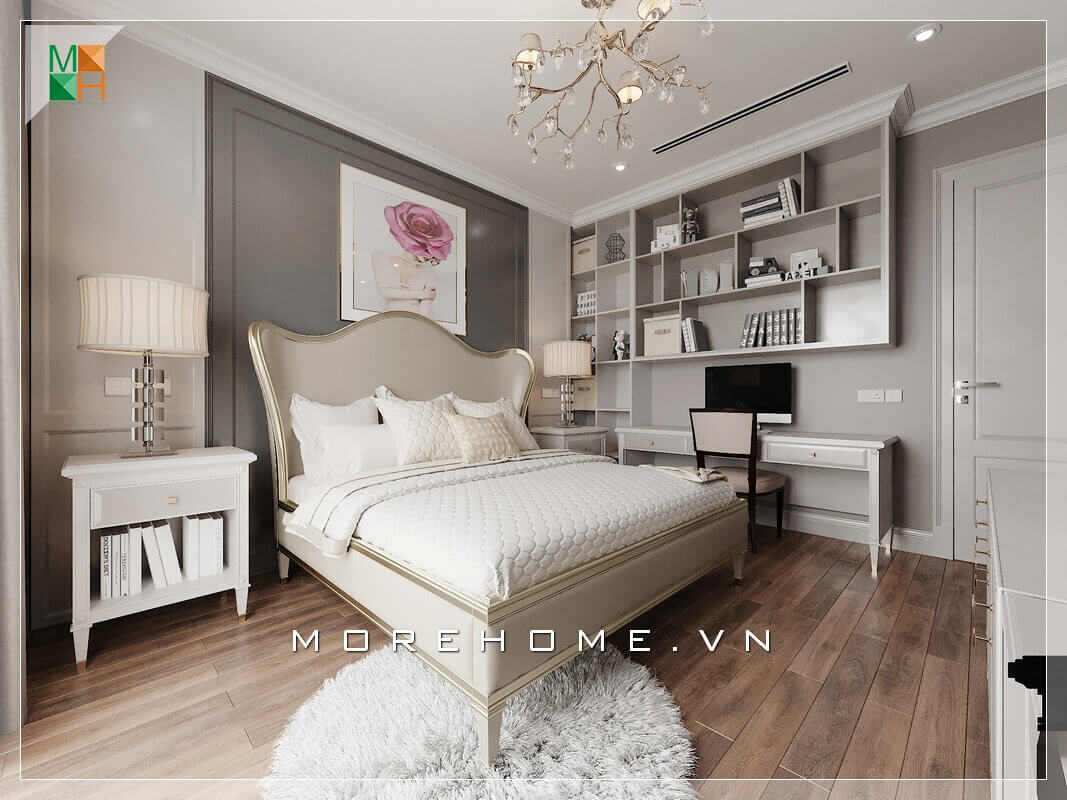 Gợi ý mẫu thiết kế nội thất phòng ngủ tân cổ điển ấn tượng, sang trọng và đẳng cấp cho chung cư, nhà phố, biệt thự. Thiết kế phòng ngủ biệt thự